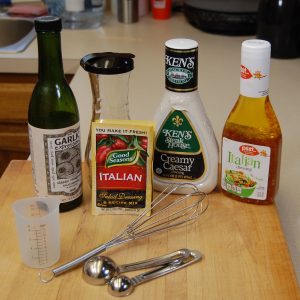 Bottled salad dressings