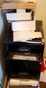 How much old office junk and paperwork is laying around?