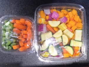 Pre cut, ready to use veggies are a significant step down from prepping your own
