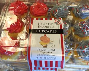 Game Day cup cakes...in this case OSU colors