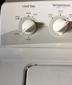 Washing Machines have small load settings. Perfect for the smaller household