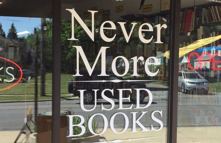 NeverMore Used Bookstore 768x499